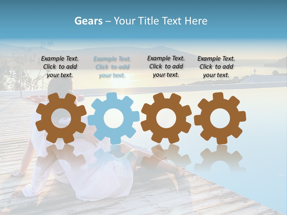 Sea Love Male PowerPoint Template