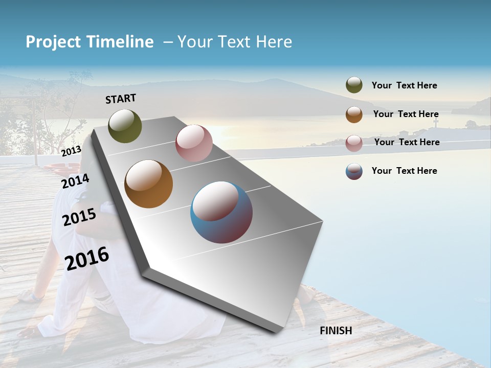 Sea Love Male PowerPoint Template