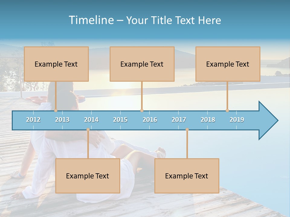 Sea Love Male PowerPoint Template