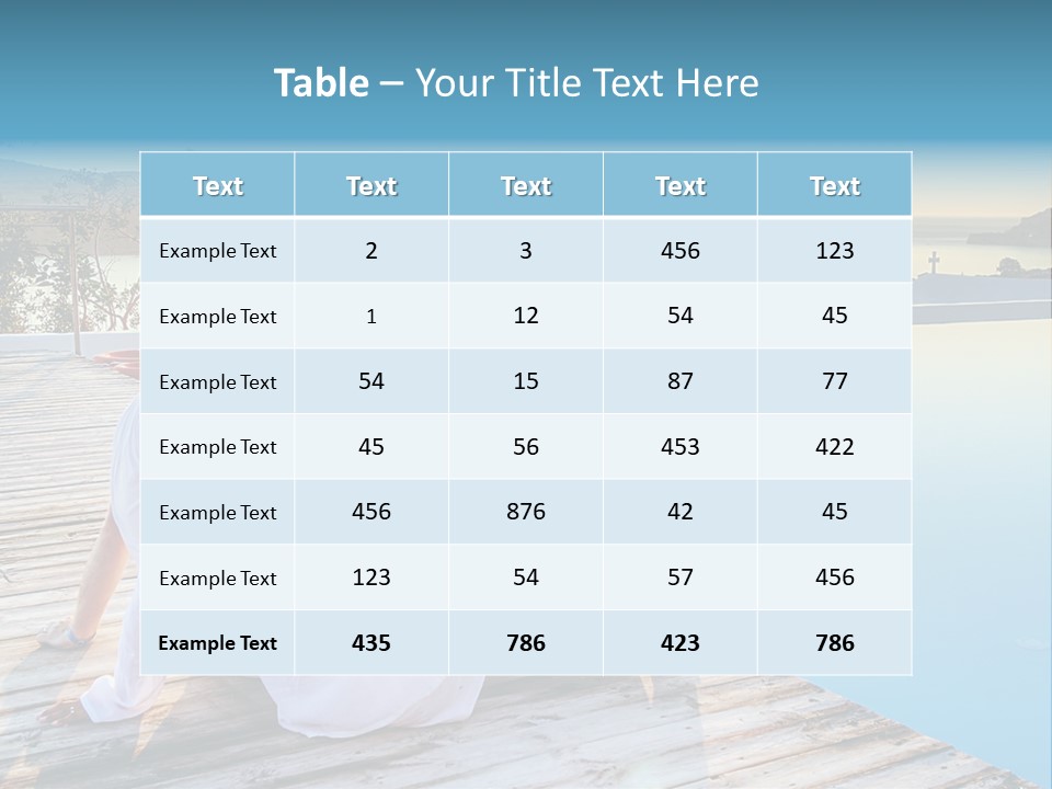 Sea Love Male PowerPoint Template