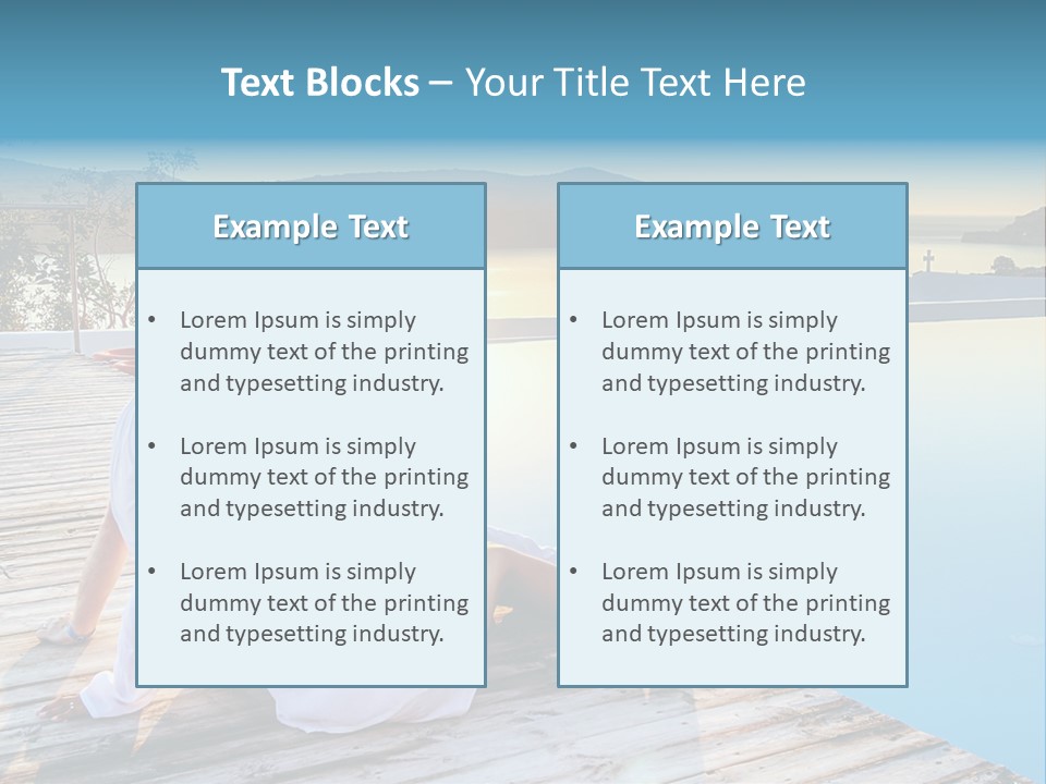 Sea Love Male PowerPoint Template