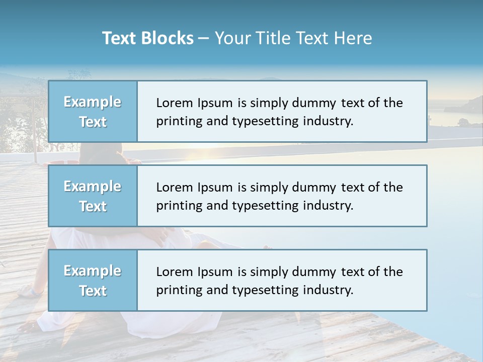 Sea Love Male PowerPoint Template
