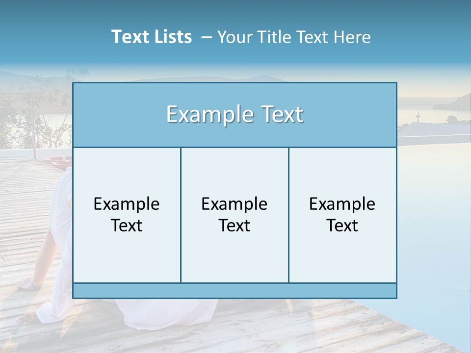 Sea Love Male PowerPoint Template