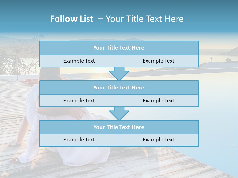 Sea Love Male PowerPoint Template