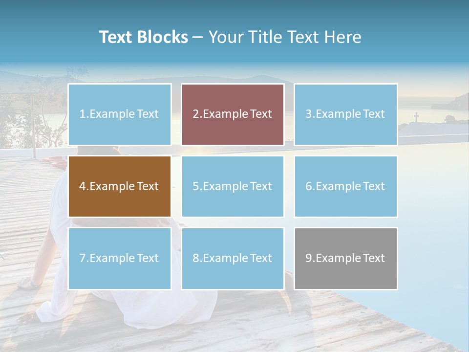 Sea Love Male PowerPoint Template