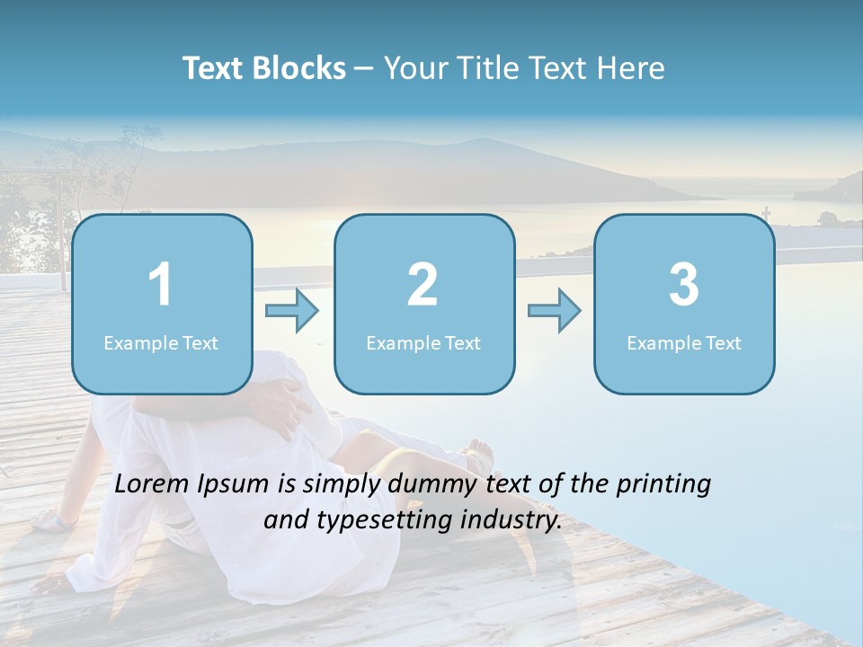 Sea Love Male PowerPoint Template