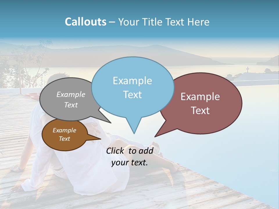 Sea Love Male PowerPoint Template