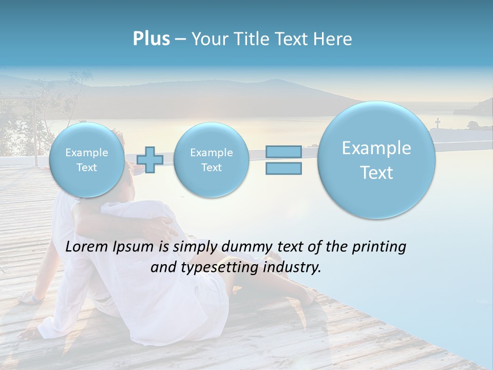 Sea Love Male PowerPoint Template