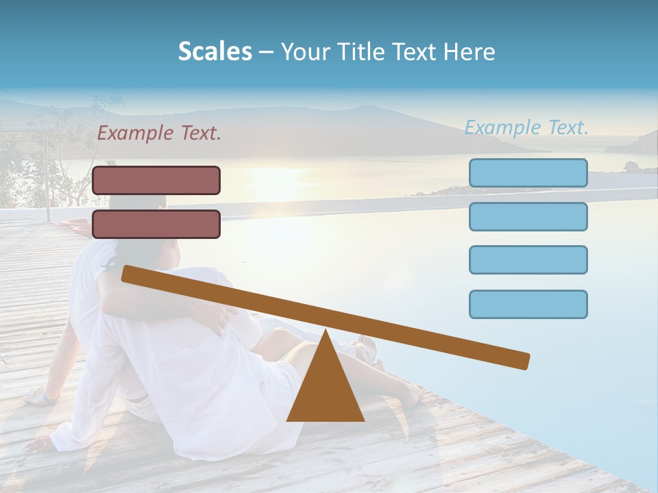 Sea Love Male PowerPoint Template