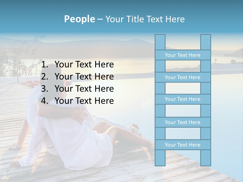 Sea Love Male PowerPoint Template