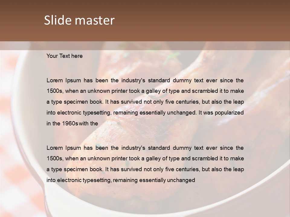 Ceramics Food Thyme PowerPoint Template