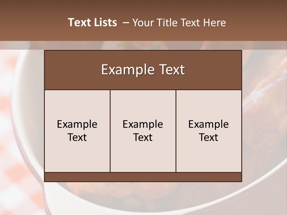 Ceramics Food Thyme PowerPoint Template