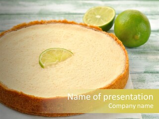 Tart Brown Pie PowerPoint Template