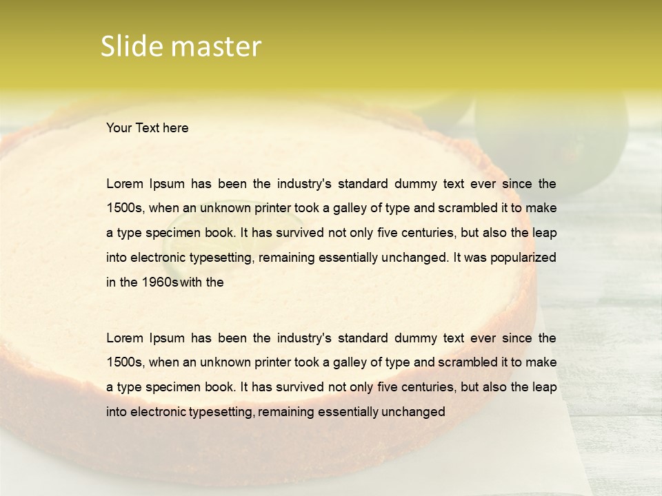 Tart Brown Pie PowerPoint Template