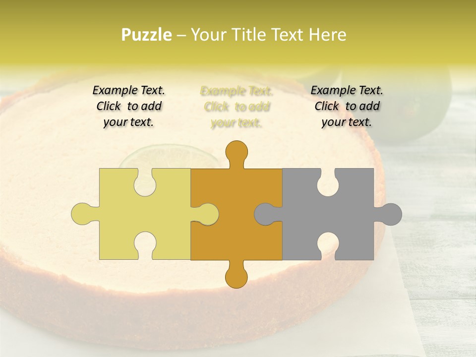 Tart Brown Pie PowerPoint Template