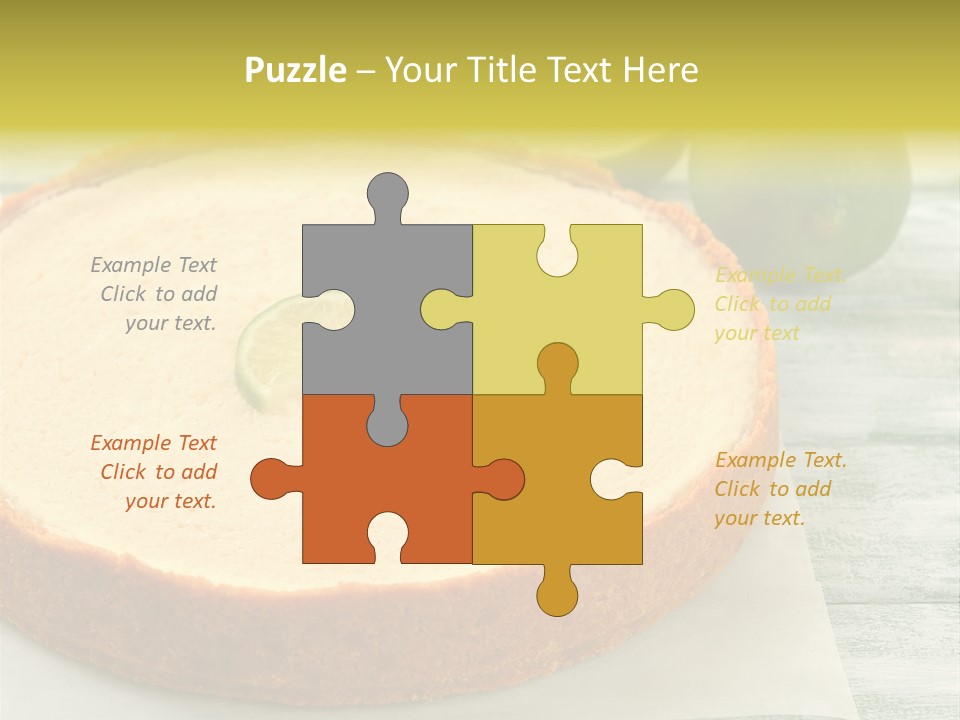 Tart Brown Pie PowerPoint Template
