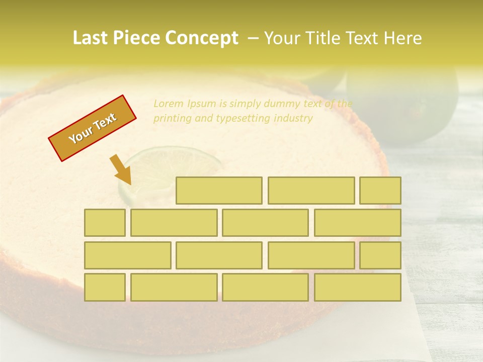 Tart Brown Pie PowerPoint Template
