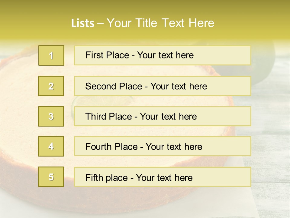 Tart Brown Pie PowerPoint Template