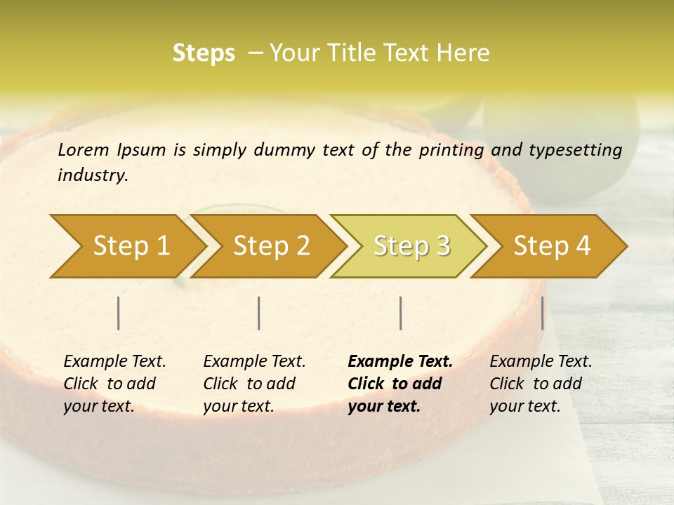 Tart Brown Pie PowerPoint Template