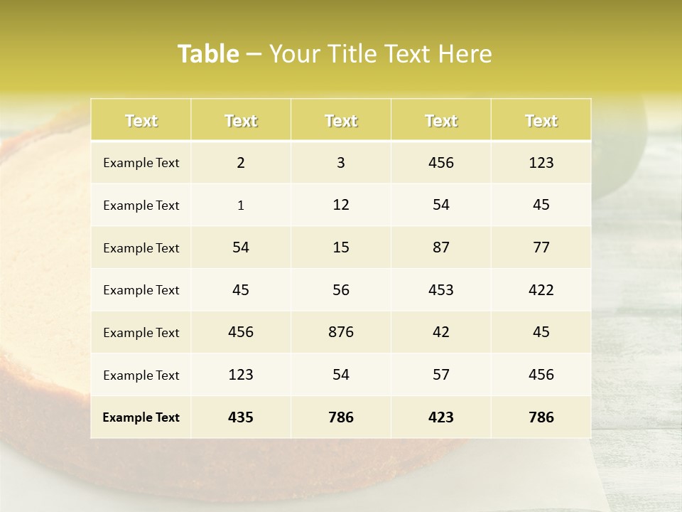 Tart Brown Pie PowerPoint Template