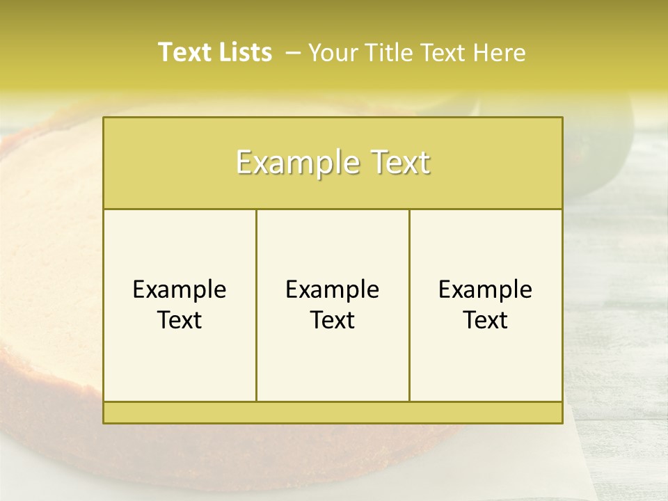 Tart Brown Pie PowerPoint Template