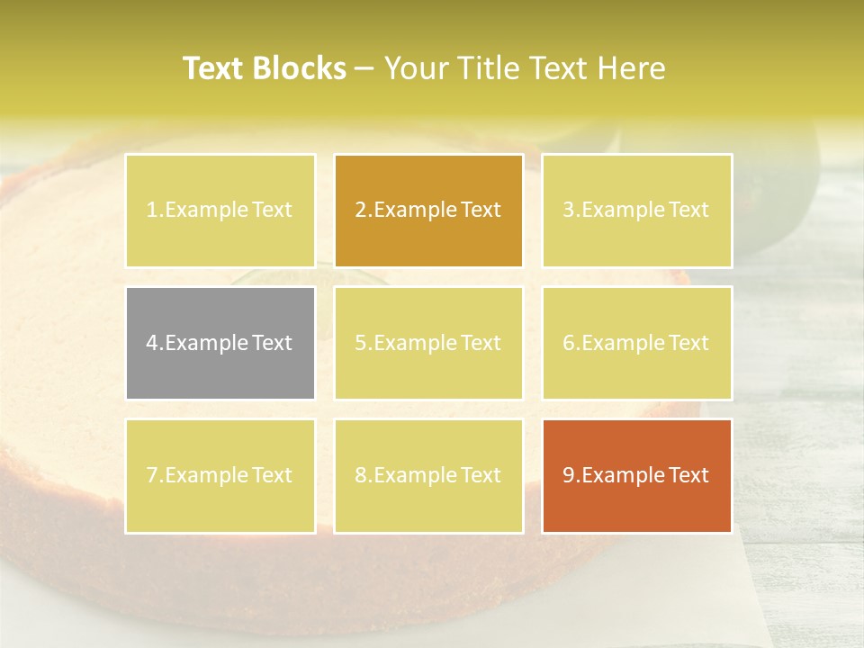 Tart Brown Pie PowerPoint Template