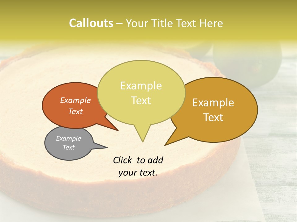 Tart Brown Pie PowerPoint Template