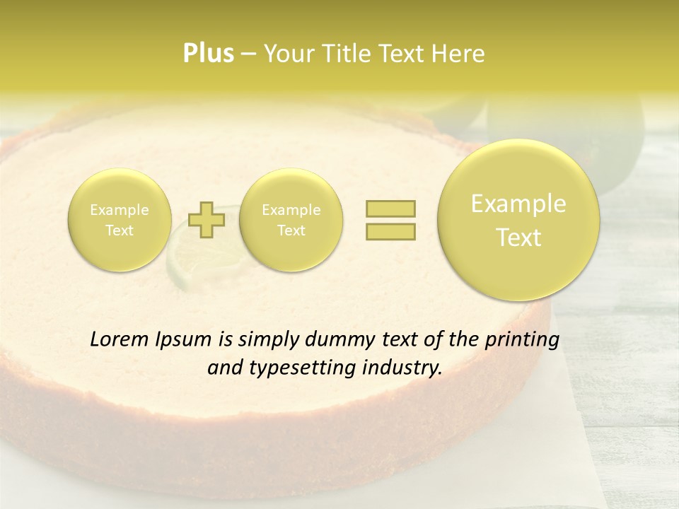 Tart Brown Pie PowerPoint Template