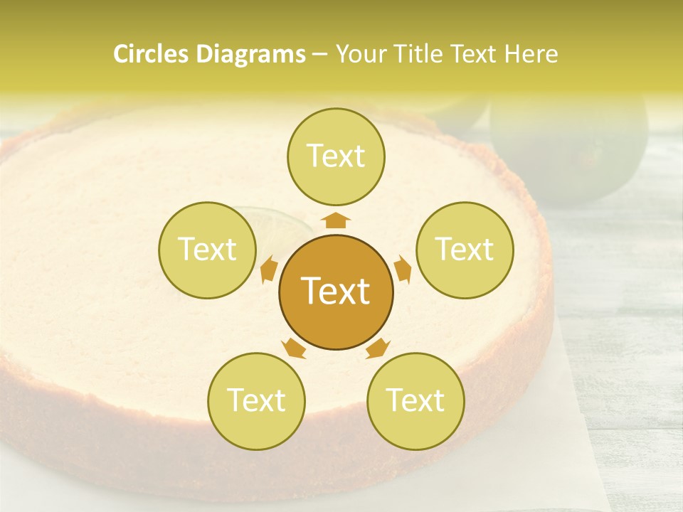 Tart Brown Pie PowerPoint Template