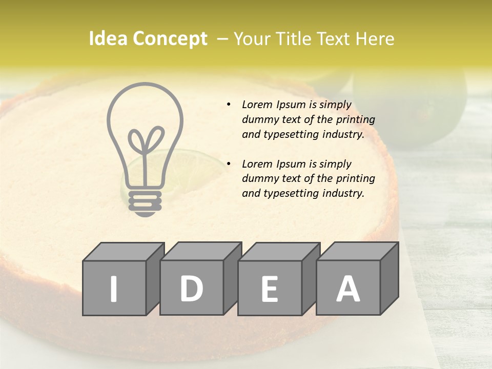 Tart Brown Pie PowerPoint Template