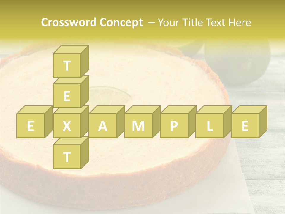 Tart Brown Pie PowerPoint Template