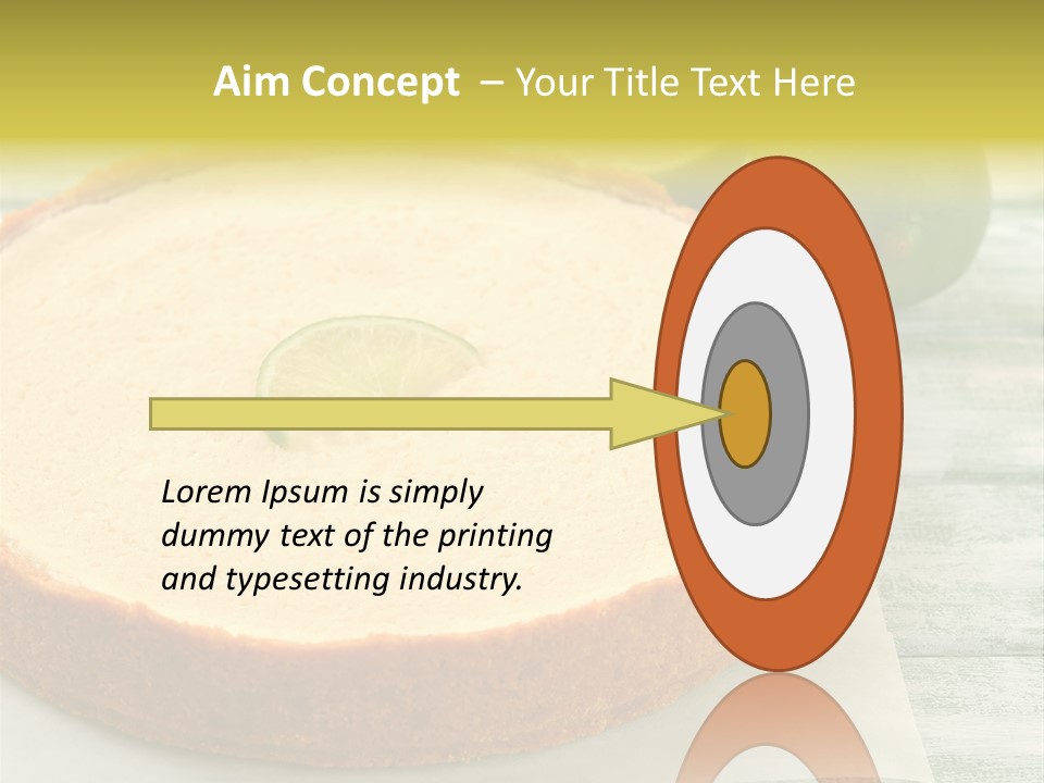 Tart Brown Pie PowerPoint Template