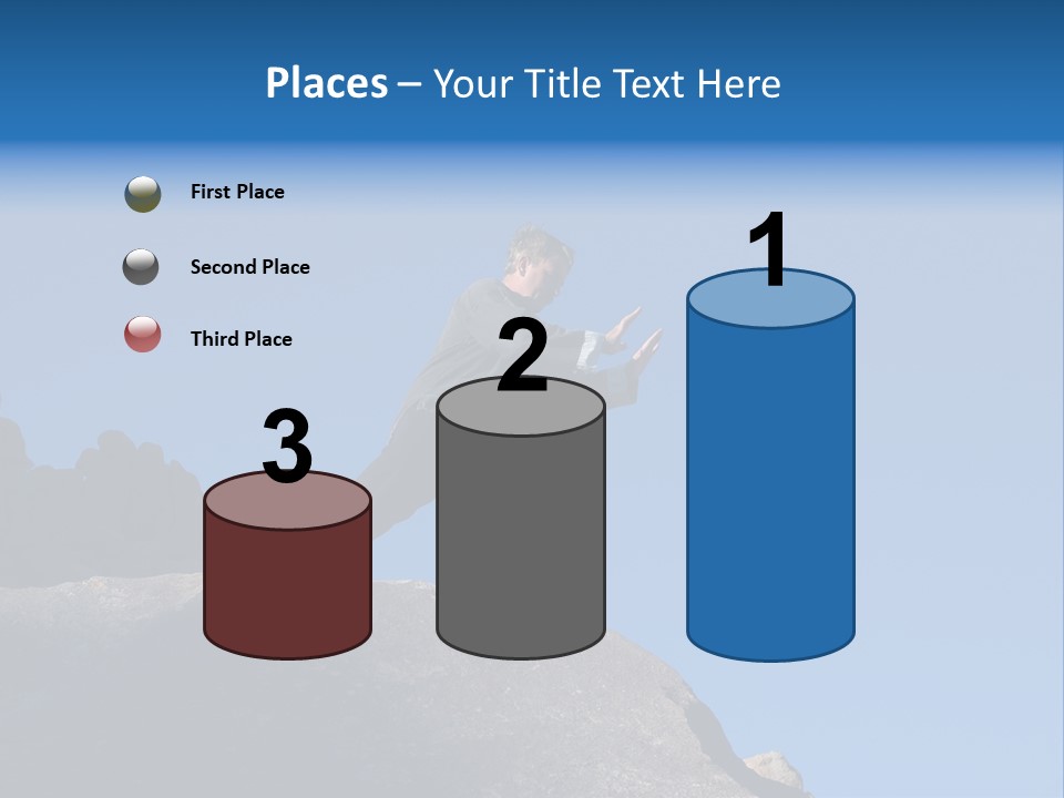 Sky Caucasian Blue PowerPoint Template