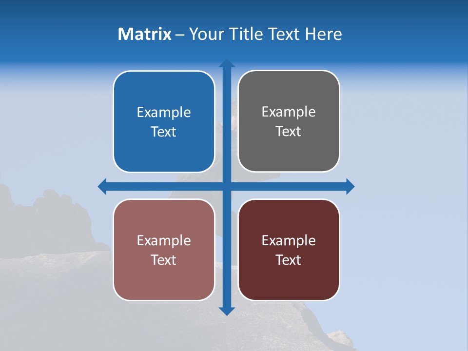 Sky Caucasian Blue PowerPoint Template