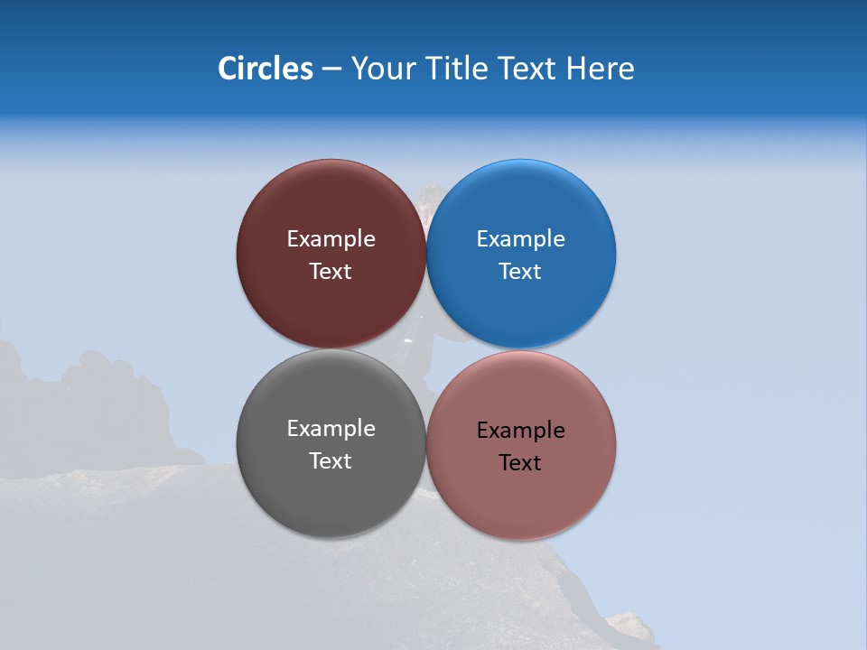 Sky Caucasian Blue PowerPoint Template