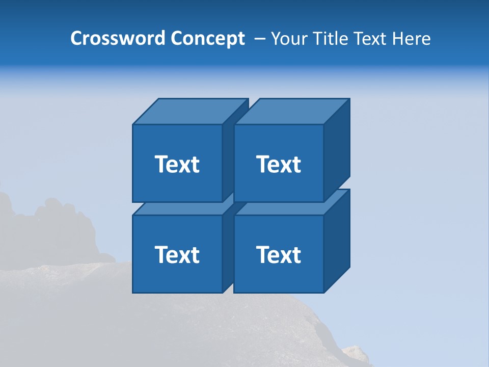 Sky Caucasian Blue PowerPoint Template