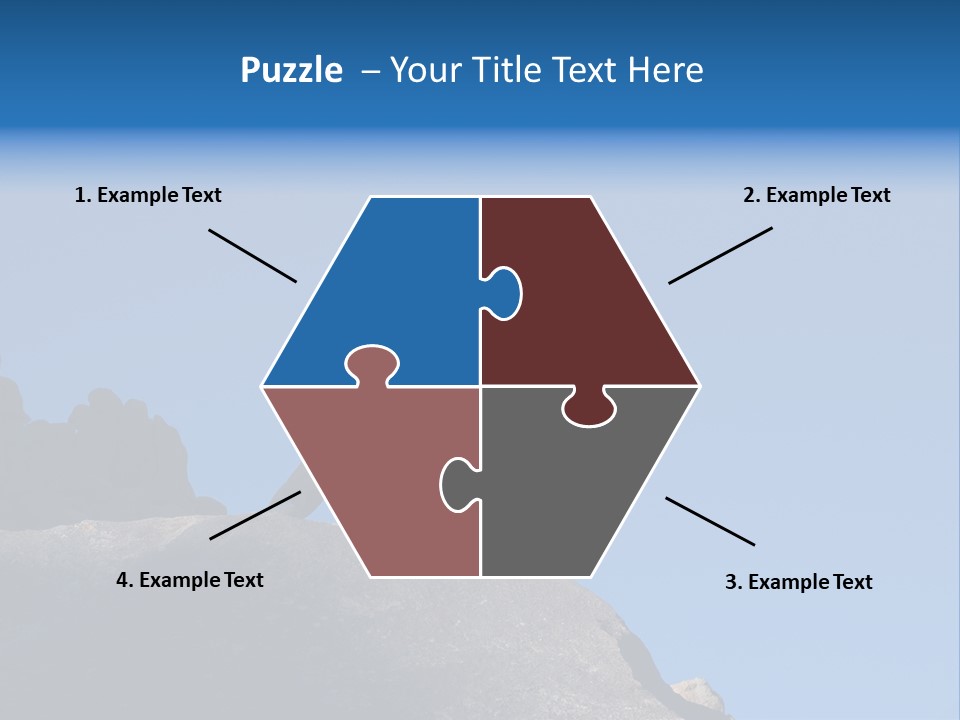 Sky Caucasian Blue PowerPoint Template