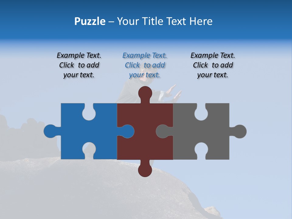 Sky Caucasian Blue PowerPoint Template