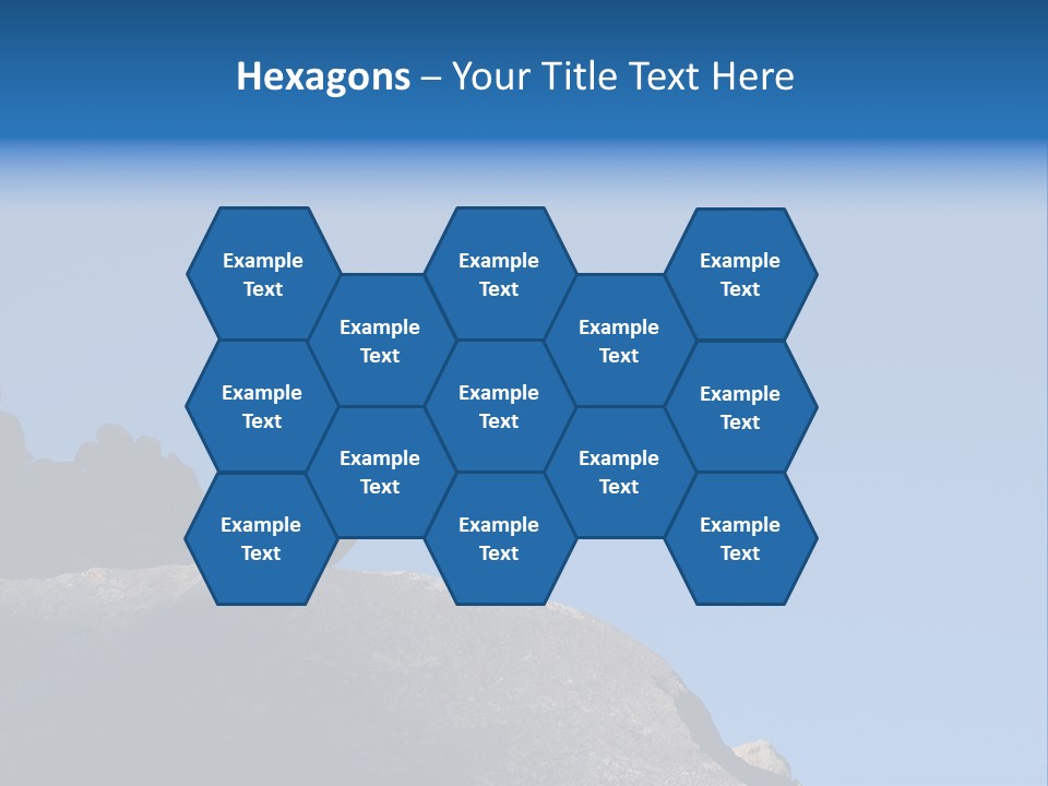 Sky Caucasian Blue PowerPoint Template