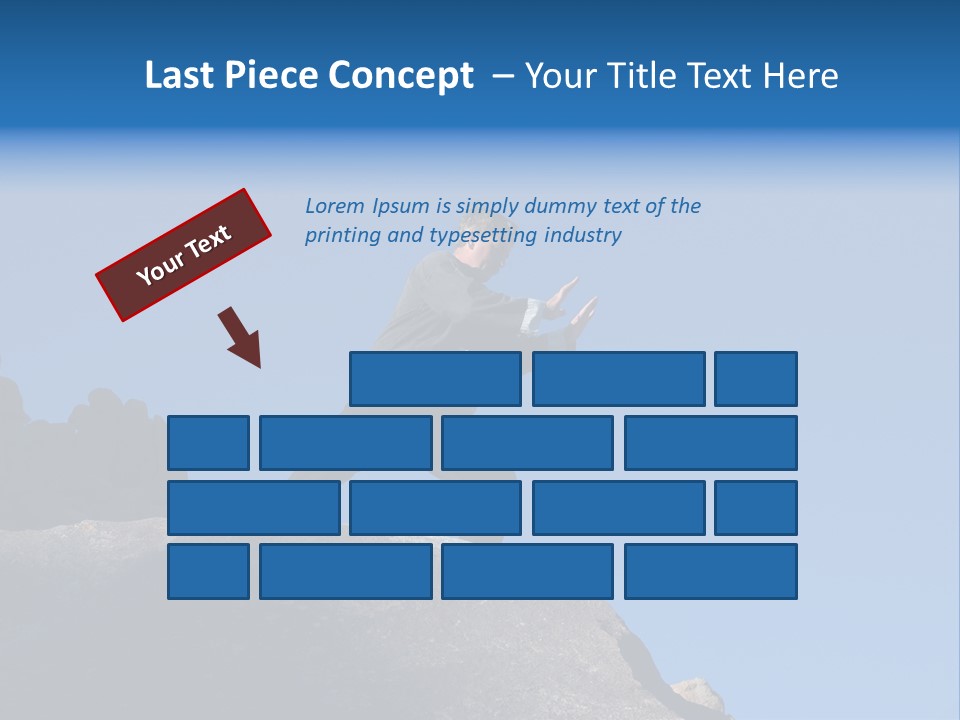 Sky Caucasian Blue PowerPoint Template