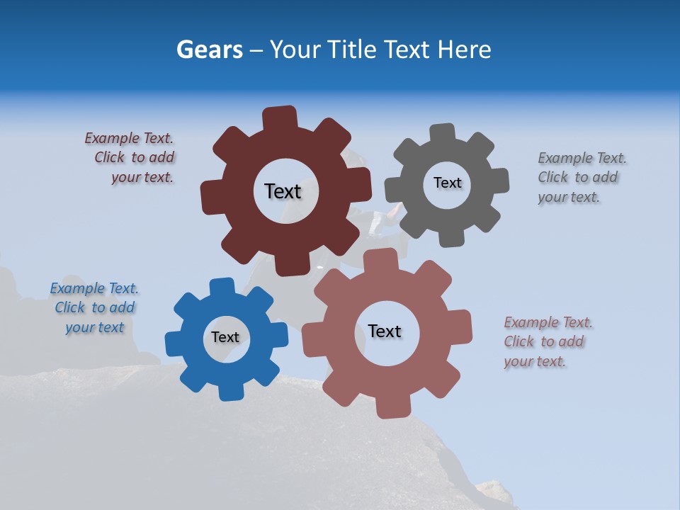 Sky Caucasian Blue PowerPoint Template