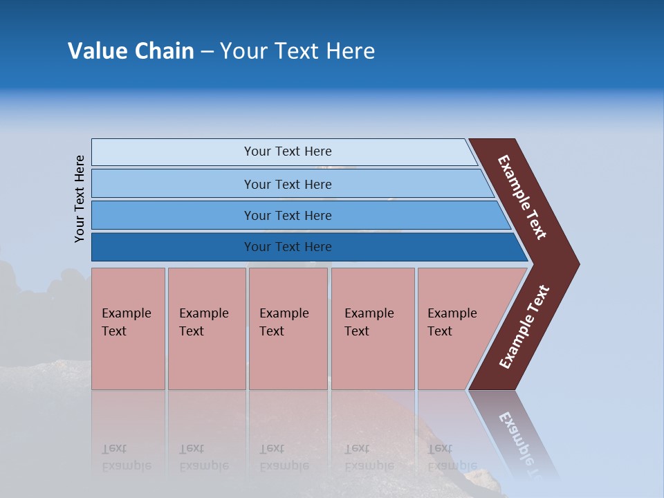 Sky Caucasian Blue PowerPoint Template