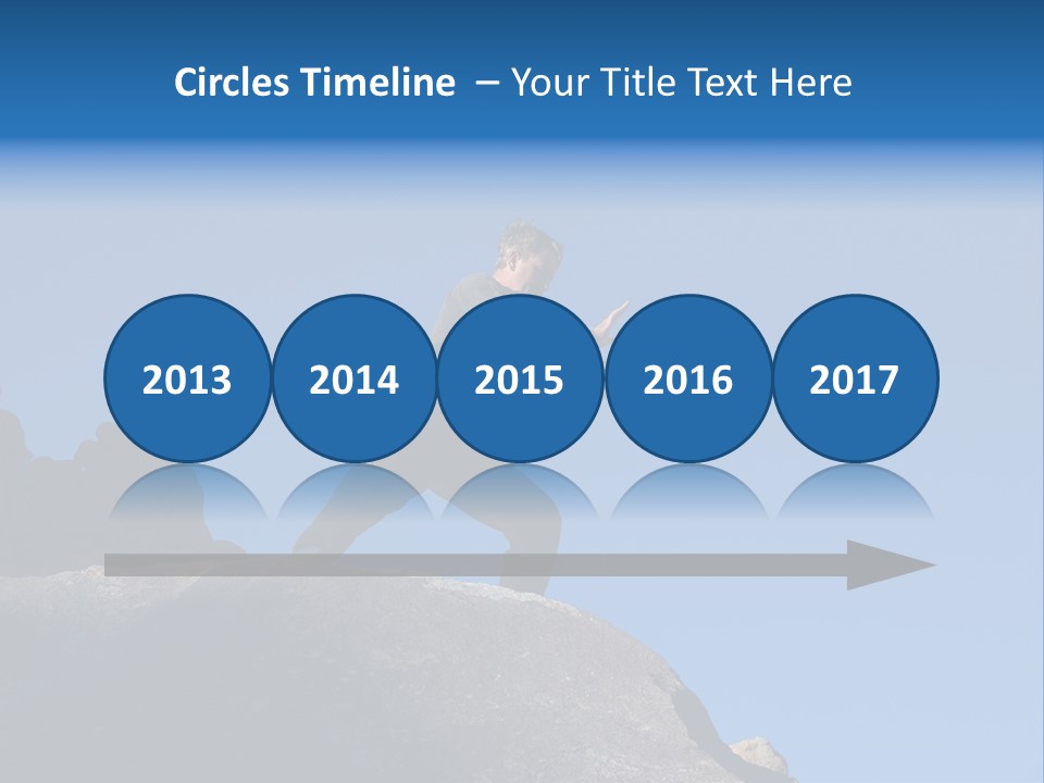 Sky Caucasian Blue PowerPoint Template