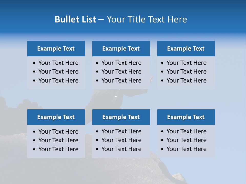 Sky Caucasian Blue PowerPoint Template