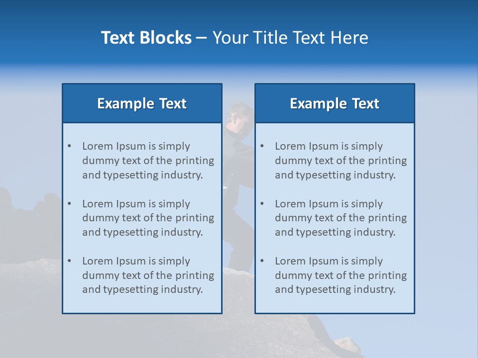 Sky Caucasian Blue PowerPoint Template