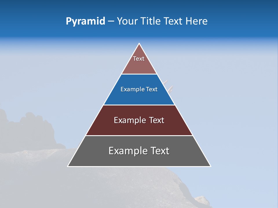 Sky Caucasian Blue PowerPoint Template