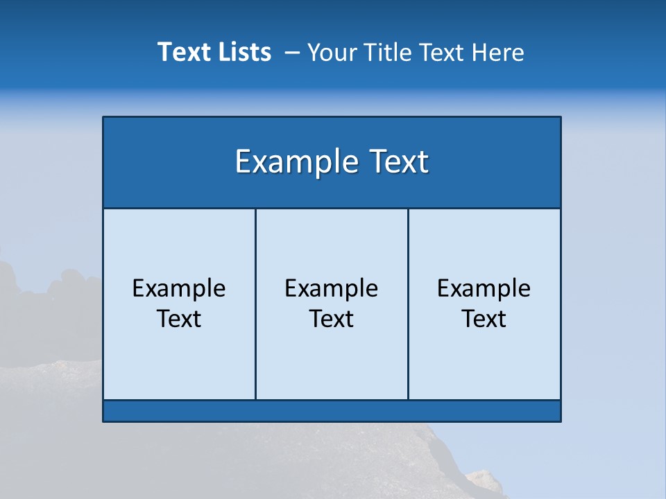 Sky Caucasian Blue PowerPoint Template