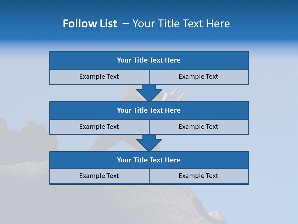 Sky Caucasian Blue PowerPoint Template