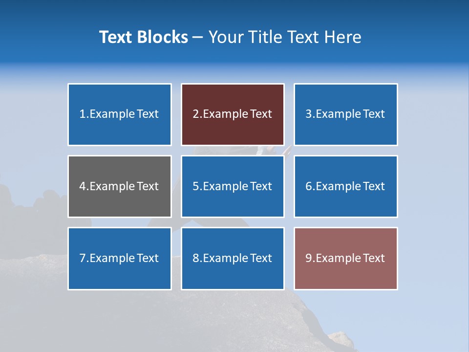 Sky Caucasian Blue PowerPoint Template