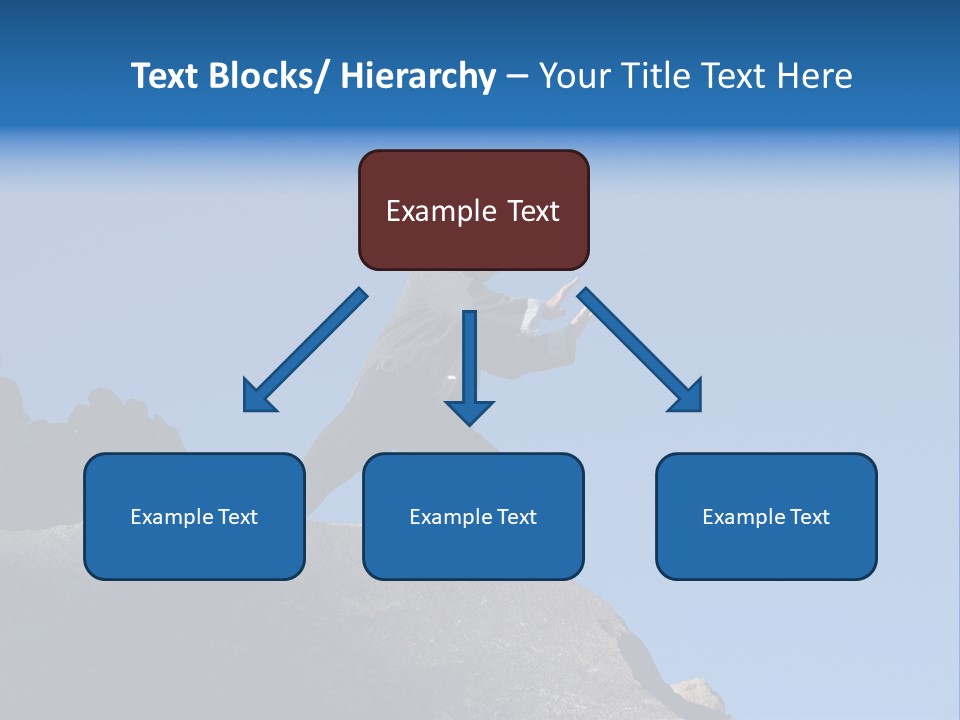 Sky Caucasian Blue PowerPoint Template